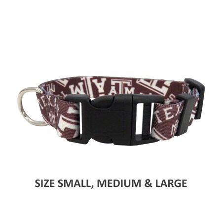 Little Earth Productions Texas A&M Aggies Pet Nylon Collar - Small LEPTEA102-0002